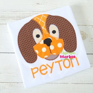 Machine Embroidery Design Embroidery Hound Mascot Head Applique INSTANT DOWNLOAD