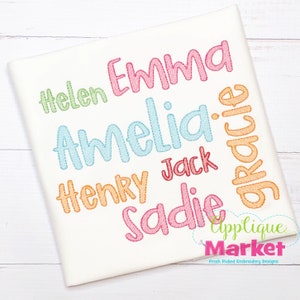 Machine Embroidery Design Watermelon Margarita Sketch Alphabet Font INSTANT DOWNLOAD
