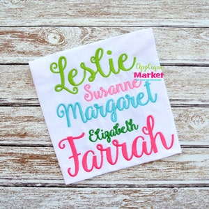 Machine Embroidery Design Market Script Alphabet Font INSTANT DOWNLOAD