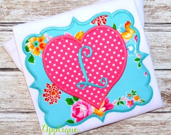 Machine Embroidery Design Applique Heart Joy INSTANT DOWNLOAD