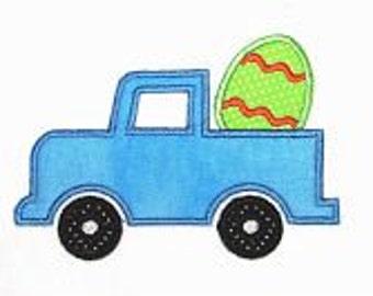 Machine Embroidery Design Applique Truck Easter INSTANT DOWNLOAD