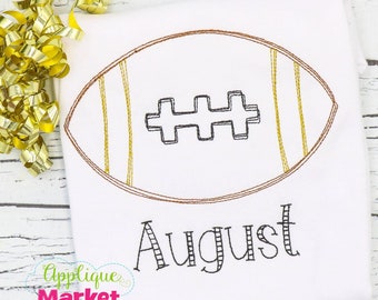 Machine Embroidery Design Bean Scribble Doodle Football INSTANT DOWNLOAD