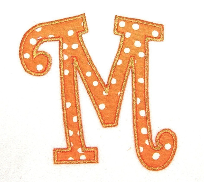 Machine Embroidery Curlz Applique Alphabet in 3 Sizes INSTANT Etsy
