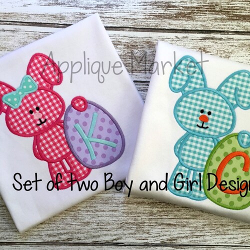 Machine Embroidery Design Applique My First Easter Egg Boy and - Etsy