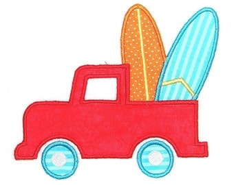 Machine Embroidery Design Truck with Surf Boards INSTANT DOWNLOAD