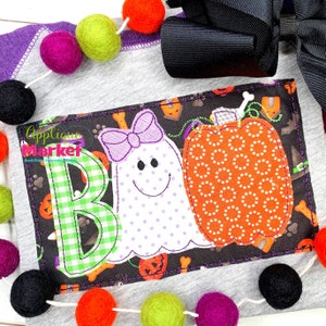 Stickdatei Stickdatei Boo Ghost Bow Stickdatei Stickmuster Stickdatei Sofort Download