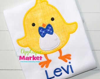Machine Embroidery Design Applique Chick Boy INSTANT DOWNLOAD
