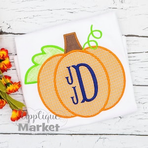 Machine Embroidery Design Applique Pumpkin 4 INSTANT DOWNLOAD
