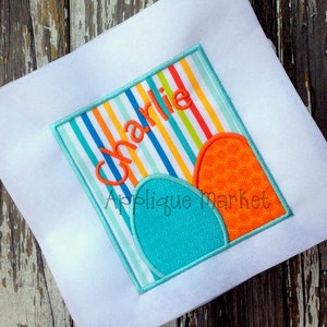 Machine Embroidery Design Applique Box Eggs INSTANT DOWNLOAD