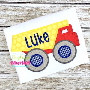 Machine Embroidery Design Embroidery Dump Truck Applique INSTANT DOWNLOAD
