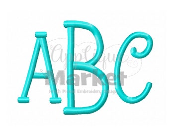 Machine Embroidery Design Alphabet Taylor Monogram INSTANT DOWNLOAD