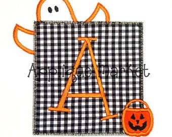 Machine Embroidery Design Applique Ghost Patch INSTANT DOWNLOAD