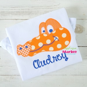 Machine Embroidery Design Embroidery Gator Mascot Head Applique INSTANT DOWNLOAD