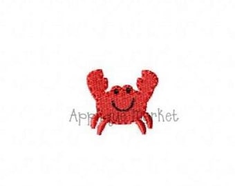 Machine Embroidery Design Embroidery Crab Mini INSTANT DOWNLOAD