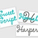 Machine Embroidery Design Font Sweet Script INSTANT DOWNLOAD - Etsy