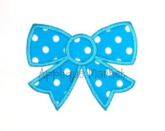 Machine Embroidery Design Applique Bow 2 INSTANT DOWNLOAD