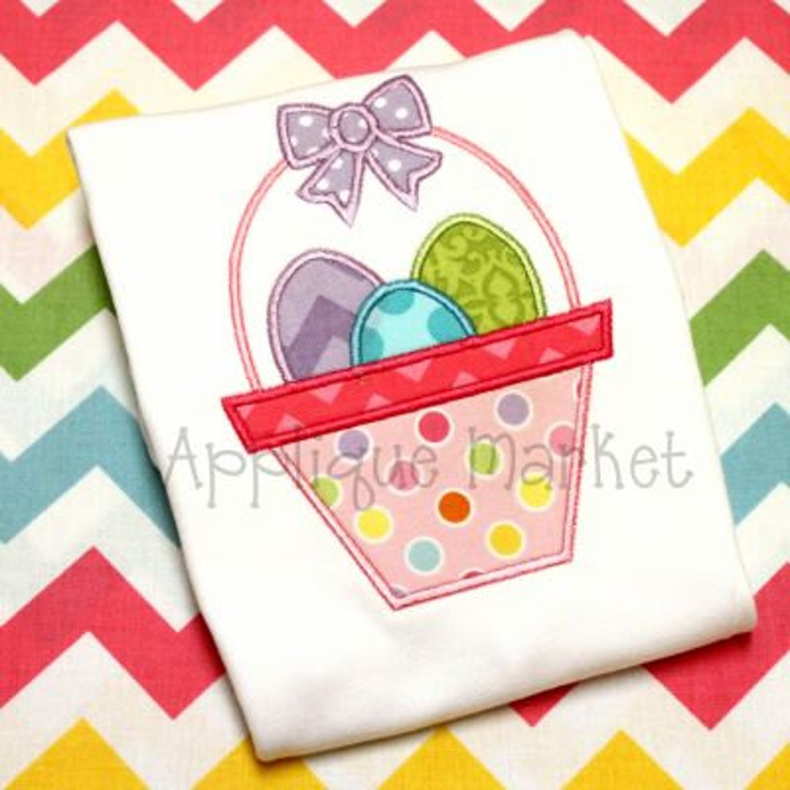 Machine Embroidery Design Applique Easter Basket 6 INSTANT DOWNLOAD - Etsy