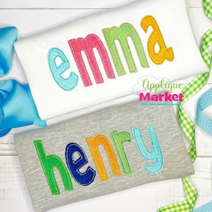 Disegno per ricamo a macchina Henry Filled Embroidery Alphabet Font con contorno DOWNLOAD IMMEDIATO