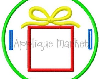 Machine Embroidery Design Applique In The Hoop Gift Label INSTANT DOWNLOAD