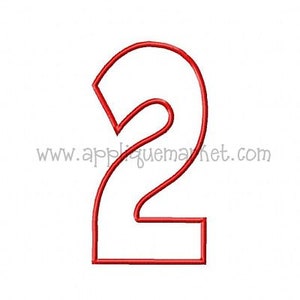 Machine Embroidery Design Applique Fun Number Set INSTANT DOWNLOAD