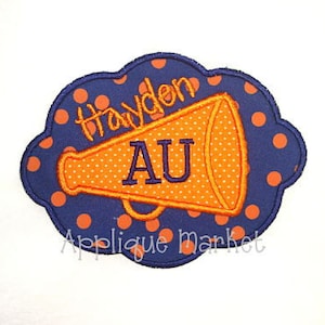 Machine Embroidery Design Applique Cheer Scallop Oval INSTANT DOWNLOAD