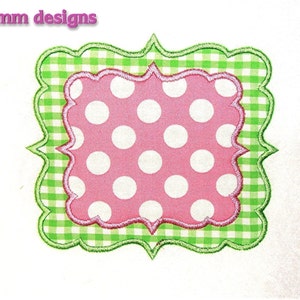 Machine Embroidery Design Joy Applique Frame INSTANT DOWNLOAD