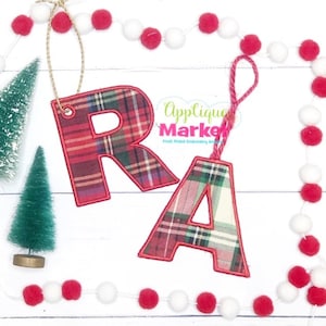 Machine Embroidery In the Hoop Block Satin Applique Alphabet INSTANT DOWNLOAD