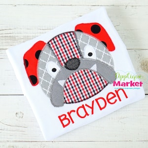Machine Embroidery Design Embroidery Bulldog Mascot Head Applique INSTANT DOWNLOAD