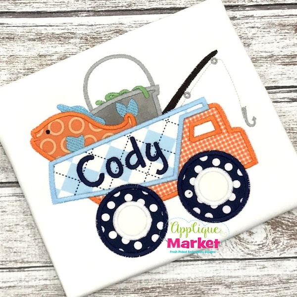 Maschine Stickerei Design Stickerei Kipper Angeln Applikation sofort-DOWNLOAD