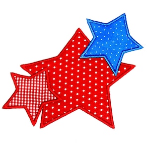 Machine Embroidery Design Star Trio INSTANT DOWNLOAD