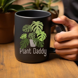 Tazza papà pianta, tazza monstera, regalo per l&#39;amante delle piante, regalo papà pianta, regalo papà pianta per papà, regalo per il marito, regalo per l&#39;uomo
