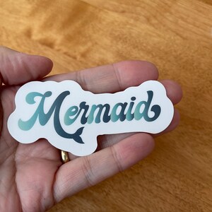 Mermaid sticker, waterbottle stickers, water bottle decal, laptop decals, Mermaid  decal, fantasy sticker, vinyl sticker