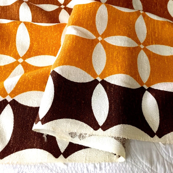 Mod 70s Geometric Fabric: Verner Panton Style, Home Decor Upholstery