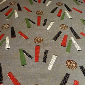 Vintage 50s Asian Inspired Barkcloth Fabric with a Hollywood Glam Vibe/ Cotton Yardage for Upholstery and Home Decor/ BTY 3 Yards Available