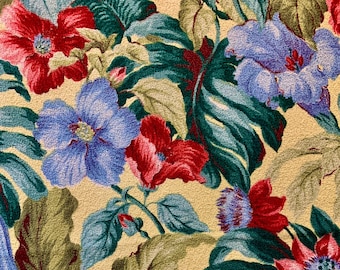 1940年代の花柄樹皮布ファブリックパネル - Etsy 日本