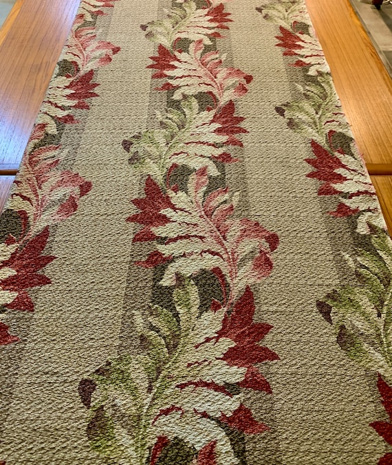 Dramatic 1930s Acanthus Leaf Barkcloth/ Hollywood Glam Cotton Yardage for  Upholstery and Home Decor/ 45"W x 94"L/ 2 Panels Available