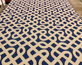 70s Op Art Upholstery Fabric: Abstract Geometric Design