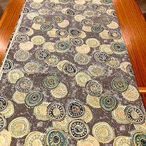 Mod 50s Atomic Barkcloth Fabric/ Eames Era Abstract Geometric/ Cotton Yardage for Upholstery and Home Decor/ BTY 3 Yards