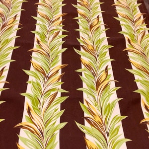 Magnificent Miami Beach Art Deco 30s Barkcloth Fabric/ Cotton Yardage for Upholstery and Home Decor/ 36&quot; x 102&quot;