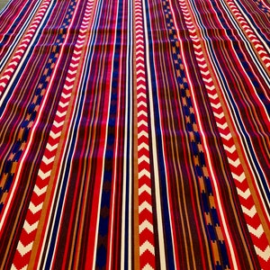Vintage 1970s Upholstery Fabric with a Southwestern Vibe for Home Decor