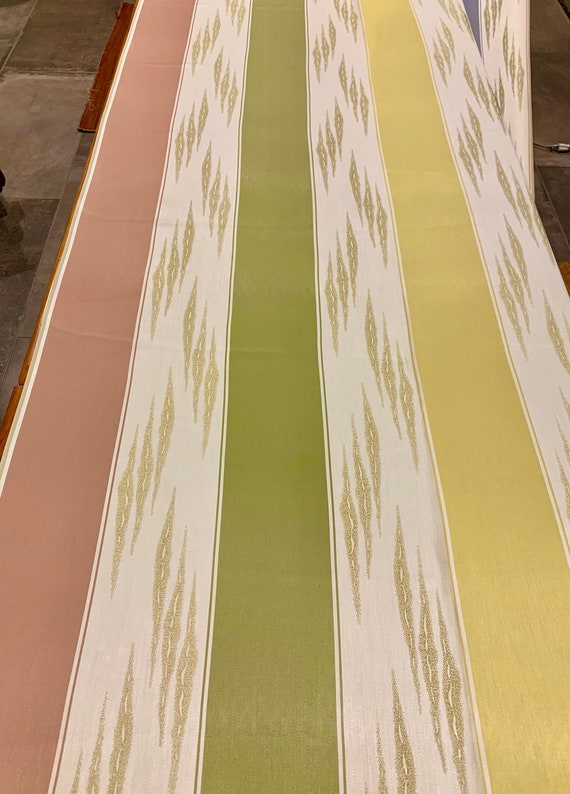 Unique 70s Reversible Striped Fabric for Upholstery and Home Décor - 15 Yards Available