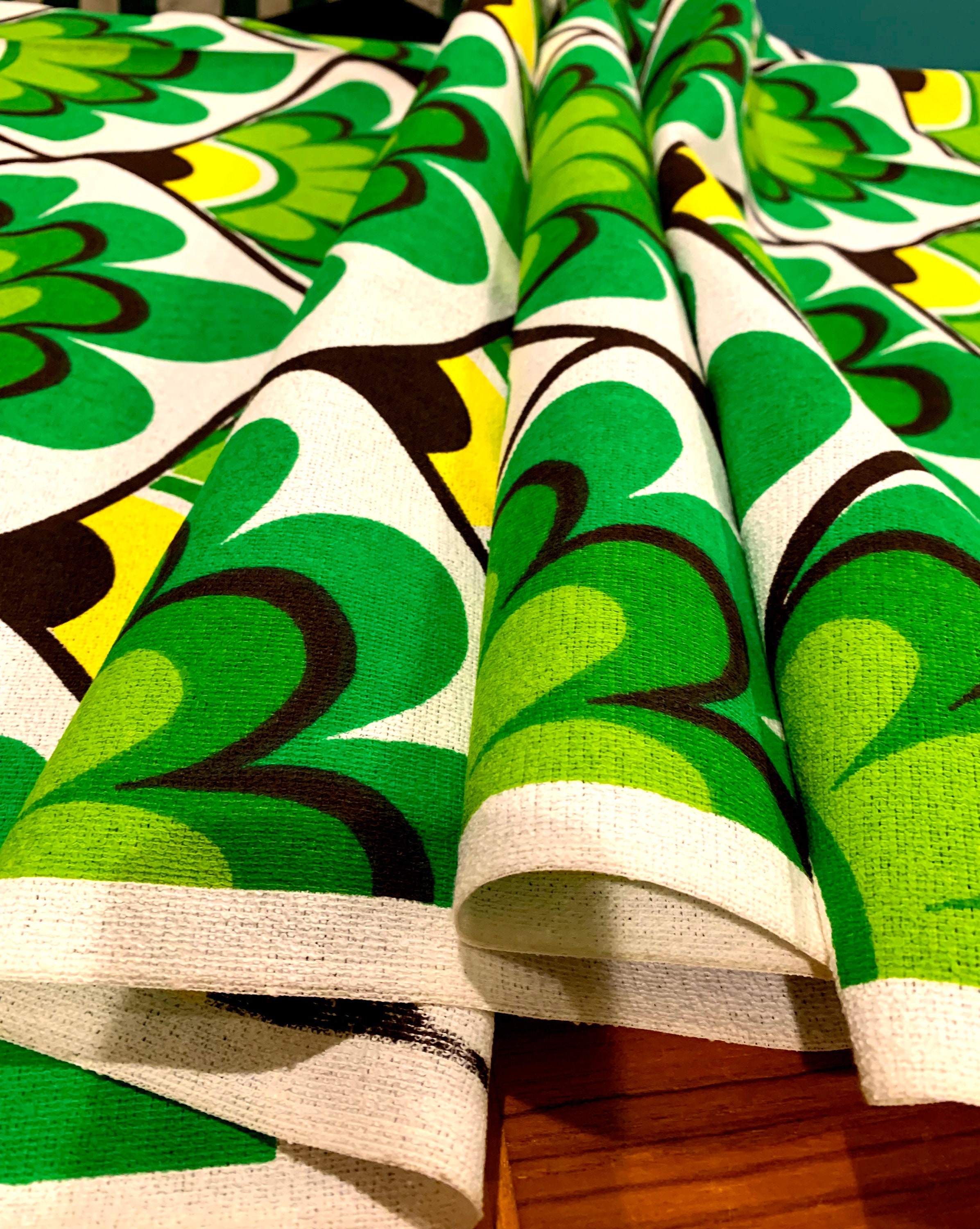 Groovy 70s Pantonesque Fabric with a Scandinavian Vibe/ Upholstery and