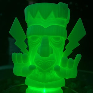Frankenstein Tiki-Lampe: Farbwechsel LED-Halloween-Monster-Dekor