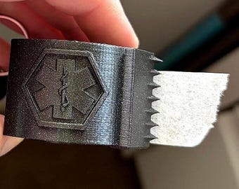 Nurse Tape Holder Medical Tape Clip RN Badge Reel Accessory Scrubs Keychain Engraved Option