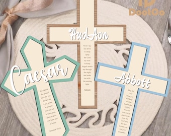 Spersonalizowany prezent na chrzest, spersonalizowany drewniany krzyż, prezent na baby shower, krzyż z imieniem, krzyż na chrzest, prezent na chrzest, poświęcenie dziecka, wystrój pokoju dziecięcego