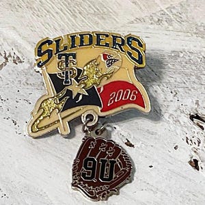 Baseball Pin, Enameled, Hat Pin, Lapel Pin, USSSA Baseball, Sports Craft Supply, Stampede Team, TX