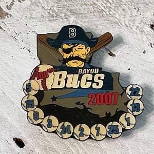 Baseball Pin, Enameled, Hat Pin, Lapel Pin, USSSA Baseball, Sports Craft Supply, Collierville Dragons, TN