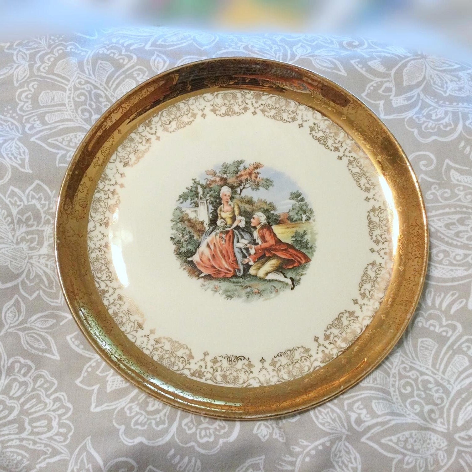 Gold China Plates - Etsy