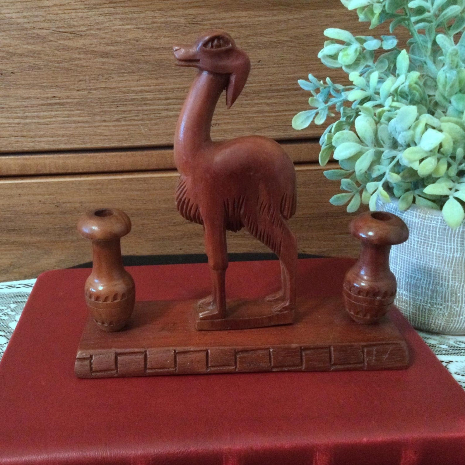 Incense Burner Unusual Quirky Carved Solid Wood Mythical Etsy