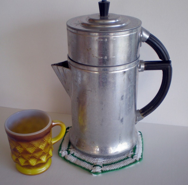 Wear Ever 956 Drip Coffee Pot Aluminum 1950s Vintage Etsy